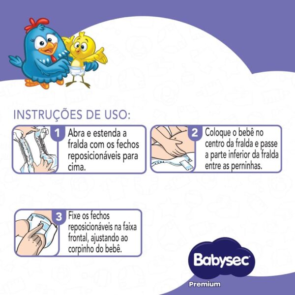 Babysec Fralda Premium Hiper G 60 Un | .br - Image 6